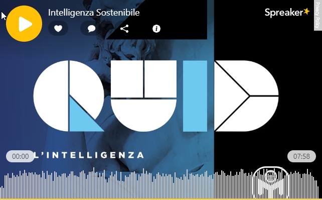 “L’INTELLIGENZA SOSTENIBILE” (il podcast del numero 1 di QUID)